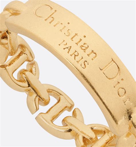 what is dior gold-finish metal|dio gold finish metal ring.